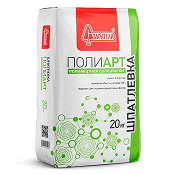 ШПАТЛЕВКА ПОЛИМЕРНАЯ "ПОЛИАРТ", 20 кг